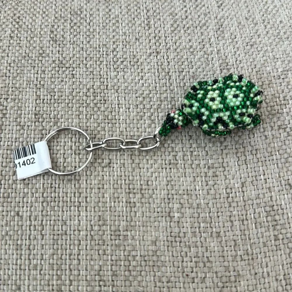 NWT Beaded Sea Turtle Keychain from Guatemala